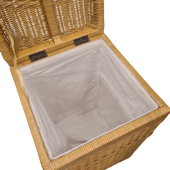 Wasmand Rotan Honing 37x37cm Vierkant
