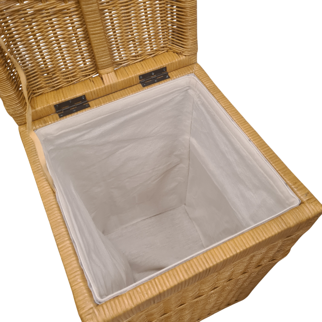 Wasmand Rotan Honing 37x37cm Vierkant
