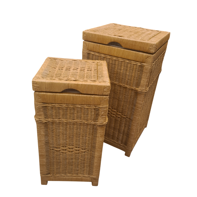 Wasmand Rotan Honing 28x28cm Vierkant