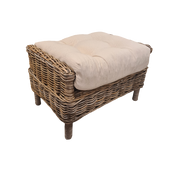 Florida Voetenbank Kubu Grey Rotan Hocker